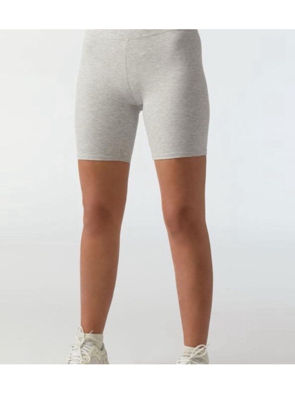 Josh brown High-Rise Grey Bike Shorts - Women